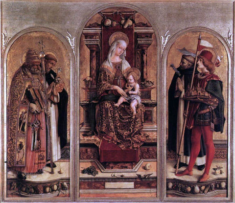  Carlo Crivelli Triptych of Camerino - Hand Painted Oil Painting