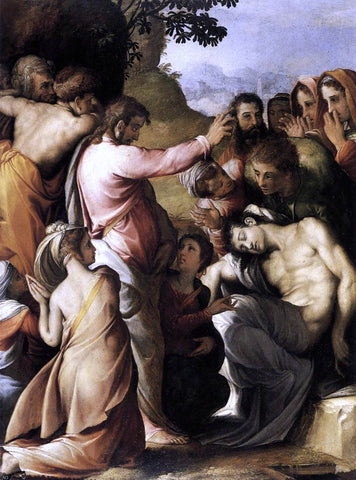  Cecchino Del Salviati Raising of Lazarus - Hand Painted Oil Painting
