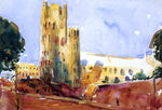  Charles Webster Hawthorne Ely Cathedral - Hand Painted Oil Painting