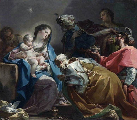 Corrado Giaquinto Adoration of the Magi - Hand Painted Oil Painting