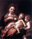  Correggio Virgin and Child with an Angel (also known as Madonna del Latte) - Hand Painted Oil Painting