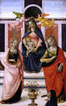  Davide Ghirlandaio Virgin and Child Enthroned between St Ursula and St Catherine - Hand Painted Oil Painting