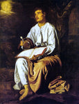  Diego Velazquez Saint John at Patmos - Hand Painted Oil Painting