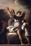  Domenico Feti The Guardian Angel Protecting a Child from the Empire of the Demon - Hand Painted Oil Painting