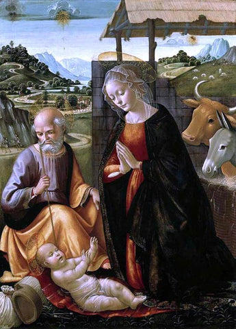  Domenico Ghirlandaio Nativity - Hand Painted Oil Painting