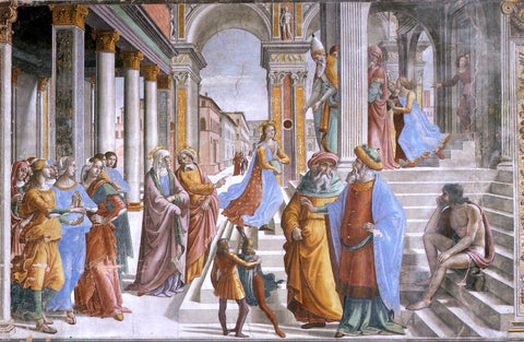  Domenico Ghirlandaio Presentation of the Virgin at the Temple - Hand Painted Oil Painting