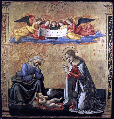  Domenico Ghirlandaio The Nativity - Hand Painted Oil Painting