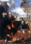  Dosso Dossi Sts John and Bartholomew with Donors - Hand Painted Oil Painting