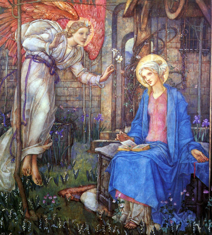  Edward Reginald Frampton The Annunciation - Hand Painted Oil Painting