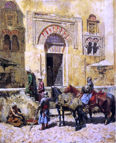  Edwin Lord Weeks Entering the Mosque - Hand Painted Oil Painting