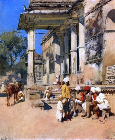  Edwin Lord Weeks Portico of a Mosque, Ahmedabad - Hand Painted Oil Painting