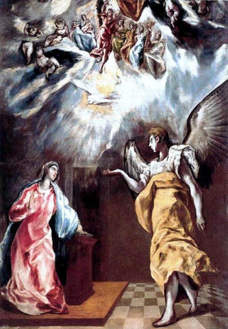  El Greco Annunciation - Hand Painted Oil Painting