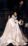  El Greco Julian Romero de las Azanas and his Patron Saint - Hand Painted Oil Painting