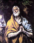  El Greco The Repentant Peter - Hand Painted Oil Painting