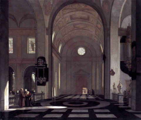  Emanuel De Witte Interior of a Baroque Church - Hand Painted Oil Painting