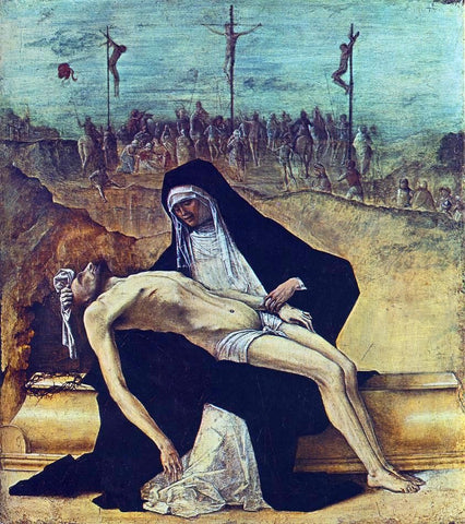  Ercole De' Roberti Predella of Stories of Christ: 2. Pieta - Hand Painted Oil Painting