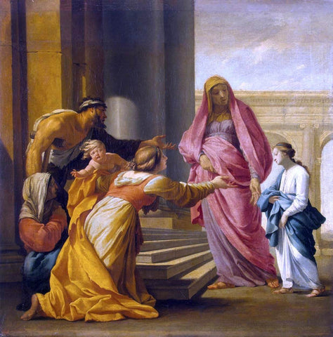  Eustache Le Sueur Presentation of the Virgin - Hand Painted Oil Painting