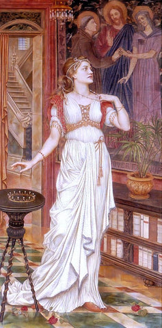  Evelyn De Morgan The Crown of Glory - Hand Painted Oil Painting