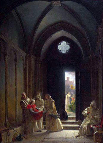  Fleury-Francois Richard Death of the Prince de Talmont - Hand Painted Oil Painting