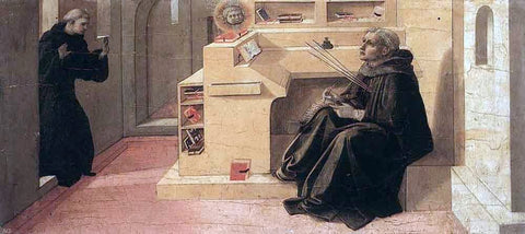  Fra Filippo Lippi Vision of St Augustine - Hand Painted Oil Painting