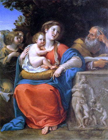  Francesco Albani The Holy Family - Hand Painted Oil Painting