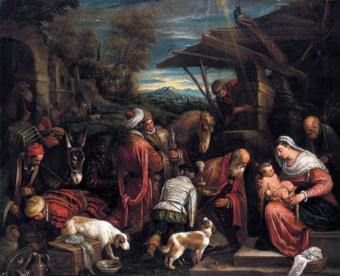  Francesco Bassano Adoration of the Magi - Hand Painted Oil Painting