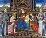  Francesco Di Gabriele Da Viterbo Madonna and Child Enthroned with Saints - Hand Painted Oil Painting