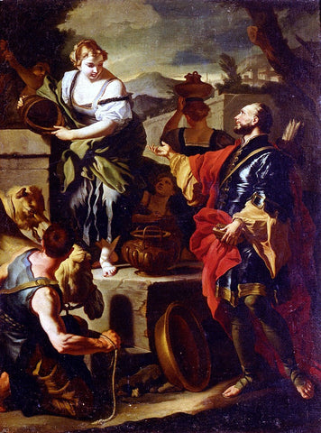  Francesco Solimena Rebecca And Eliezer At The Well - Hand Painted Oil Painting