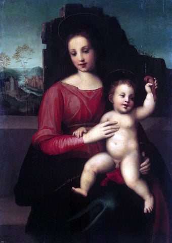  Franciabigio Madonna with Child - Hand Painted Oil Painting