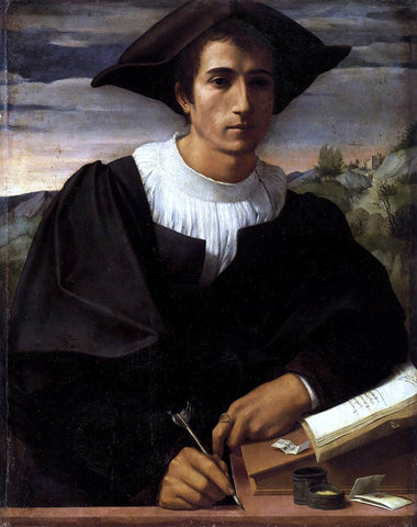  Franciabigio Portrait of a Man - Hand Painted Oil Painting
