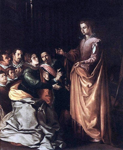  The Elder Francisco De Herrera St Catherine Appearing to the Prisoners - Hand Painted Oil Painting