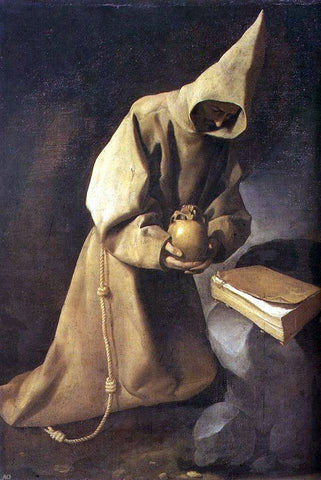  Francisco De Zurbaran Meditation of St Francis - Hand Painted Oil Painting