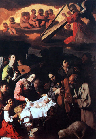  Francisco De Zurbaran The Adoration of the Shepherds - Hand Painted Oil Painting