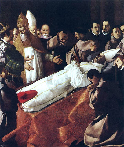  Francisco De Zurbaran The lying-in-state of St Bonaventura - Hand Painted Oil Painting