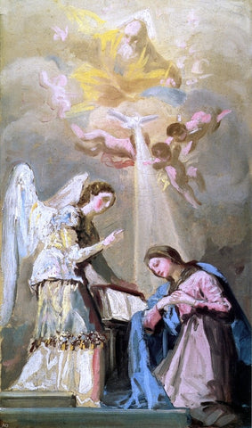  Francisco Jose de Goya Y Lucientes Sketch for The Annunciation - Hand Painted Oil Painting