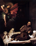  Francisco Ribalta St Francis Comforted by an Angel - Hand Painted Oil Painting