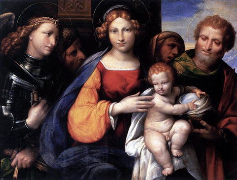  Garofalo Virgin and Child with Saints - Hand Painted Oil Painting