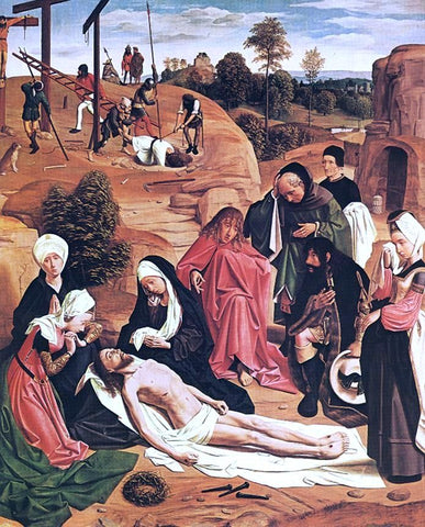  Geertgen Sint Jans Lamentation over the Dead Christ - Hand Painted Oil Painting