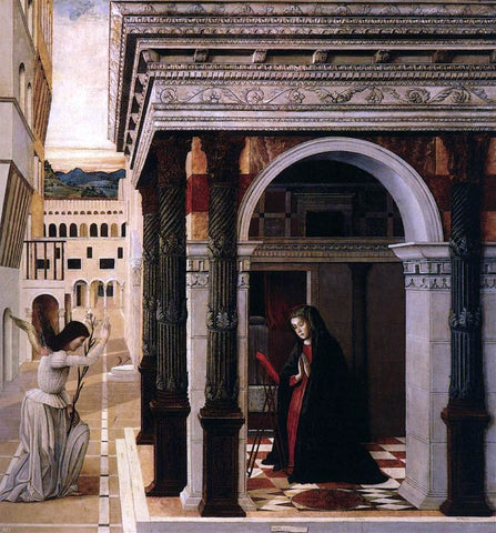  Gentile Bellini Annunciation - Hand Painted Oil Painting