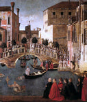  Gentile Bellini Miracle of the Cross at the Bridge of San Lorenzo (detail) - Hand Painted Oil Painting