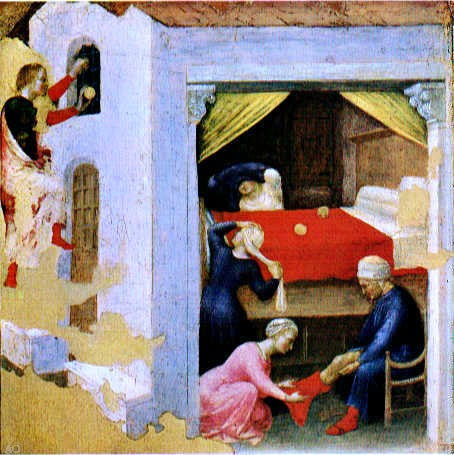 Gentile Da Fabriano Quaratesi Altarpiece: St Nicholas and Three Poor Maidens - Hand Painted Oil Painting