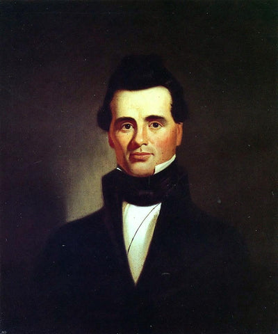  George Caleb Bingham Portrait of Reverend John Glanville - Hand Painted Oil Painting