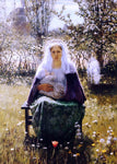  George Hitchcock Blessed Mother - Hand Painted Oil Painting