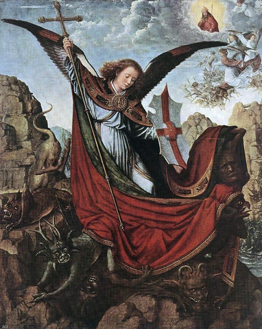  Gerard David Altarpiece of St Michael - Hand Painted Oil Painting
