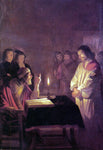  Gerrit Van Honthorst Christ before the High Priest - Hand Painted Oil Painting
