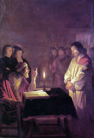  Gerrit Van Honthorst Christ before the High Priest - Hand Painted Oil Painting