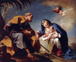  Giambattista Pittoni The Rest on the Flight into Egypt - Hand Painted Oil Painting