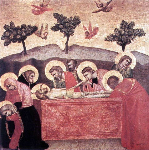  Giotto Di Bondone Entombment - Hand Painted Oil Painting