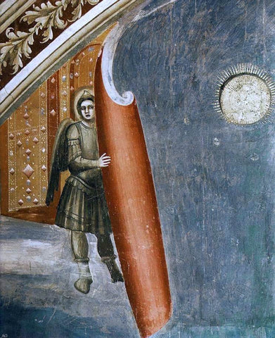  Giotto Di Bondone Last Judgment (detail 1) (Cappella Scrovegni (Arena Chapel), Padua) - Hand Painted Oil Painting