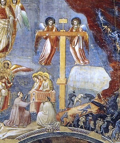  Giotto Di Bondone Last Judgment (detail 10) (Cappella Scrovegni (Arena Chapel), Padua) - Hand Painted Oil Painting